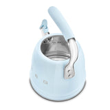Smeg 50's Retro Style WKF01 Whistling Stove Top Kettle - Pastel Blue