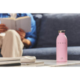 Smeg x 24Bottles 50's Style Reusable 500ml Clima Bottle - Pink