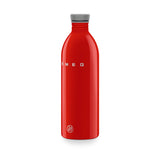 Smeg x 24Bottles 50's Style Urban Reusable Non-Thermal 1 Litre Bottle - Red