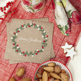 Stow Green 3 Ply Pack of 20 Christmas Napkins - A Christmas Wish