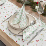 Stow Green 3 Ply Pack of 20 Christmas Napkins - Berries with Foliage