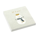 Stow Green 3 Ply Pack of 20 Christmas Napkins - Snowman King