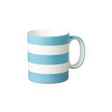 W.M Bartleet & Sons 1 Pint Porcelain Stripe Mug - Duck Egg Blue