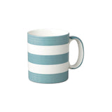 W.M Bartleet & Sons 1 Pint Porcelain Stripe Mug - Ocean Grey