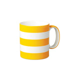 W.M Bartleet & Sons 1 Pint Porcelain Stripe Mug - Turmeric Yellow