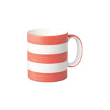 W.M Bartleet & Sons Porcelain Stripe Espresso Mug - Coral Pink