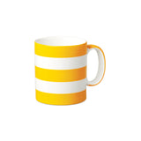 W.M Bartleet & Sons Porcelain Stripe Espresso Mug - Turmeric Yellow