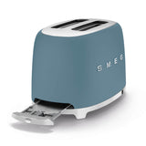 Smeg 50's Style Retro TSF01 2 Slice Toaster - Matte Storm Blue