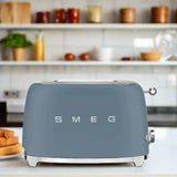 Smeg 50's Style Retro TSF01 2 Slice Toaster - Matte Storm Blue