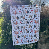 Alex Clark 100% Cotton Tea Towel - Cats And Cakes