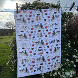 Alex Clark 100% Cotton Tea Towels - Dogs And Treats