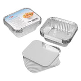 Tala 15cm x 12cm Foil Baking Containers with Lid -Pack of 10