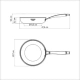 Tramontina Grano 3-Ply Stainless Steel 26cm Frying Pan