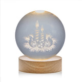 Premier 10cm USB 3D Etched Globe - Candles