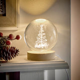Premier Lit 10cm USB 3D Etched Globe - Christmas Tree