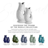 Wade Fish Earthenware 0.6 Litre Gluggle Jug - White