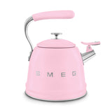 Smeg 50's Retro Style WKF01 Whistling Stove Top Kettle - Pink