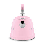 Smeg 50's Retro Style WKF01 Whistling Stove Top Kettle - Pink