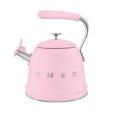 Smeg 50's Retro Style WKF01 Whistling Stove Top Kettle - Pink