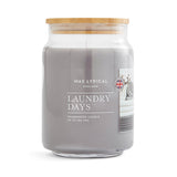 Wax Lyrical England Large Scented Candle Jar - Laundry Days