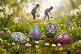 Elite Tins Arts & Crafts Mini Hanging Egg Shaped Tin - Assorted