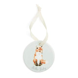 Wrendale Designs Little Wren Porcelain Hanging Ornament - Hello Baby