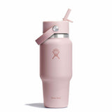 Hydro Flask 710ml Wide Mouth Travel Bottle With Flex Straw Cap - Trillium Pink