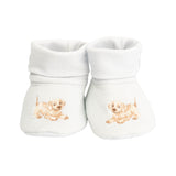 Wrendale Designs Little Wren Embroidered Baby Booties - Little Paws