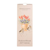 Wrendale Designs by Hannah Dale 2027 Slim Calendar - Feathered Friends - Birds