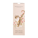 Wrendale Designs by Hannah Dale 2027 Slim Calendar - Feline Friends - Cats