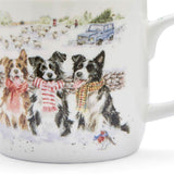 Wrendale Designs by Hannah Dale Christmas 310ml Mug - While Shepherds Watched - Dogs