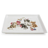 Wrendale Designs by Hannah Dale Christmas Square Plate - Office Party