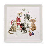 Wrendale Designs by Hannah Dale Christmas Square Plate - Office Party