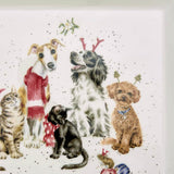 Wrendale Designs by Hannah Dale Christmas Square Plate - Office Party