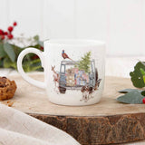 Wrendale Designs by Hannah Dale Fine China Mug - Driving Home For Christmas
