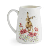 Wrendale Designs by Hannah Dale Fine China Posy Jug - Field of Flowers - Hare
