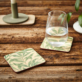 Morris & Co Willow Bough Set Of Six Coasters - Green