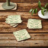 Morris & Co Willow Bough Set Of Six Coasters - Green