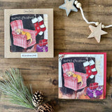 Alex Clark Pack Of 8 Christmas Cards - Happy Christmas - Dog & Armchair