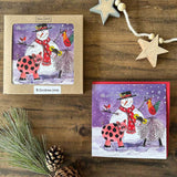 Alex Clark Pack Of 8 Christmas Cards - Snowman