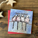 Alex Clark Pack Of 8 Christmas Cards - Long Tailed Tits
