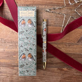 Alex Clark Christmas Ballpoint Pen - Robins