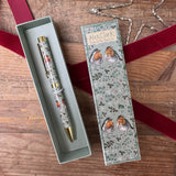 Alex Clark Christmas Ballpoint Pen - Robins