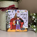 Alex Clark Christmas Coaster - Crazy Cat Lady