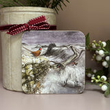 Alex Clark Christmas Coaster - Snowfall on the Wall