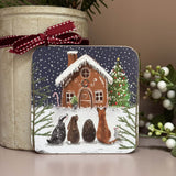 Alex Clark Christmas Coaster - Gingerbread House