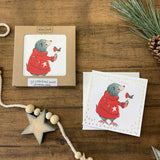 Alex Clark Pack Of 10 Little Foiled Luxury Christmas Cards - Mole & Robin