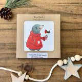 Alex Clark Pack Of 10 Little Foiled Luxury Christmas Cards - Mole & Robin