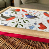 Alex Clark Christmas Lap Tray - Festive Robins