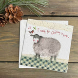 Alex Clark Little Sparkle Christmas Card - Christmas Ewe